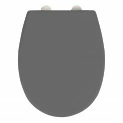 WENKO WC-Sitz Vorno Neo - Edelstahl - Grau