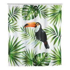 WENKO Duschvorhang Tucan - Polyester - Mehrfarbig