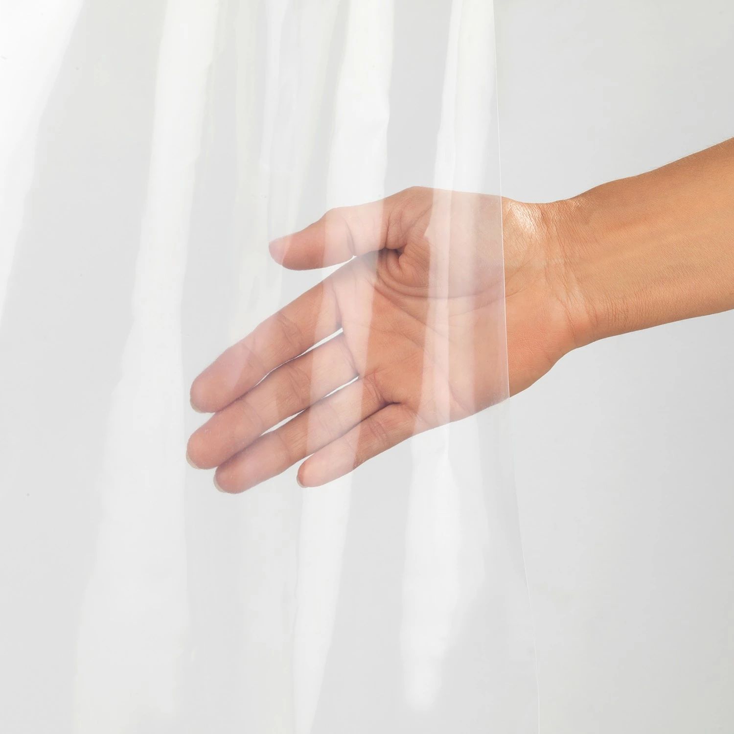 WENKO Duschvorhang Salda - Polyethylen-Vinylacetat - Transparent 4 WENKO Duschvorhang Salda - Polyethylen-Vinylacetat - Transparent – Bild 2