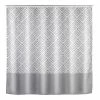 WENKO Duschvorhang Echo - Polyester - Grau / Weiß -Badaccessoires Verkäufe 1000289461 210907 16454500125 IMAGE P000000001000289461