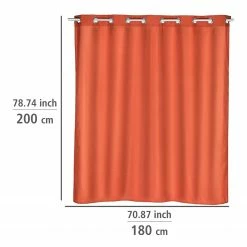 WENKO Duschvorhang Comfort Flex - Polyester - Terracotta -Badaccessoires Verkäufe 1000289467 210907 16454600146 SKETCH DETAILS P000000001000289467 sketch