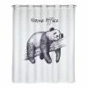 WENKO Duschvorhang Home Office - Polyester - Weiß / Schwarz -Badaccessoires Verkäufe 1000289468 210907 16454700148 IMAGE P000000001000289468