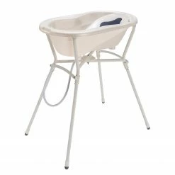 Rotho Babydesign Babybadewannen-Set TOP Badelösung 4-tlg - Perlweiß