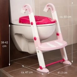 KidsKit Toilettentrainer 3 in 1 Basic - Pink -Badaccessoires Verkäufe 1000293789 210922 15444400916 SKETCH DETAILS P000000001000293789 sketch