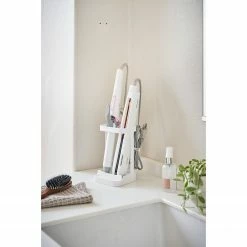 Yamazaki Föhnhalter Tower - Stahl / Silikon - Weiß -Badaccessoires Verkäufe 1000318534 220107 16172000206 MOOD DETAILS P000000001000318534 mood