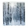 Twentyfour Duschvorhang Schnee bedeckter Wald - Polyester - Weiß / Blau - 175 x 180 cm 2 Twentyfour Duschvorhang Schnee bedeckter Wald - Polyester - Weiß / Blau - 175 x 180 cm -Badaccessoires Verkäufe 1000326469 220121 12193600010 IMAGE P000000001000326469