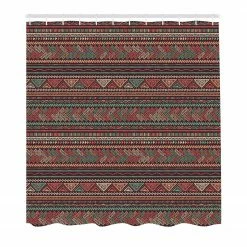 Twentyfour Duschvorhang Latina - Polyester - Mehrfarbig - 175 x 220 cm