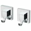 WENKO Vacuum-Loc Wandhaken Quadro (2er-Set) - ABS - Silber 1 WENKO Vacuum-Loc Wandhaken Quadro (2er-Set) - ABS - Silber -Badaccessoires Verkäufe 1000333038 220218 010 IMAGE P000000001000333038