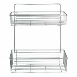 WENKO Wandregal Avesta - Stahl - Silber