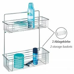 WENKO Wandregal Avesta - Stahl - Silber -Badaccessoires Verkäufe 1000333047 220218 030 DETAILS P000000001000333047