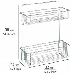 WENKO Wandregal Avesta - Stahl - Silber -Badaccessoires Verkäufe 1000333047 220218 500 SKETCH DETAILS P000000001000333047 sketch