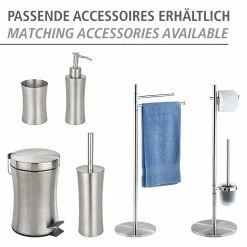 WENKO Seifenspender Pieno - Edelstahl - Silber -Badaccessoires Verkäufe 1000333050 220218 040 DETAILS P000000001000333050