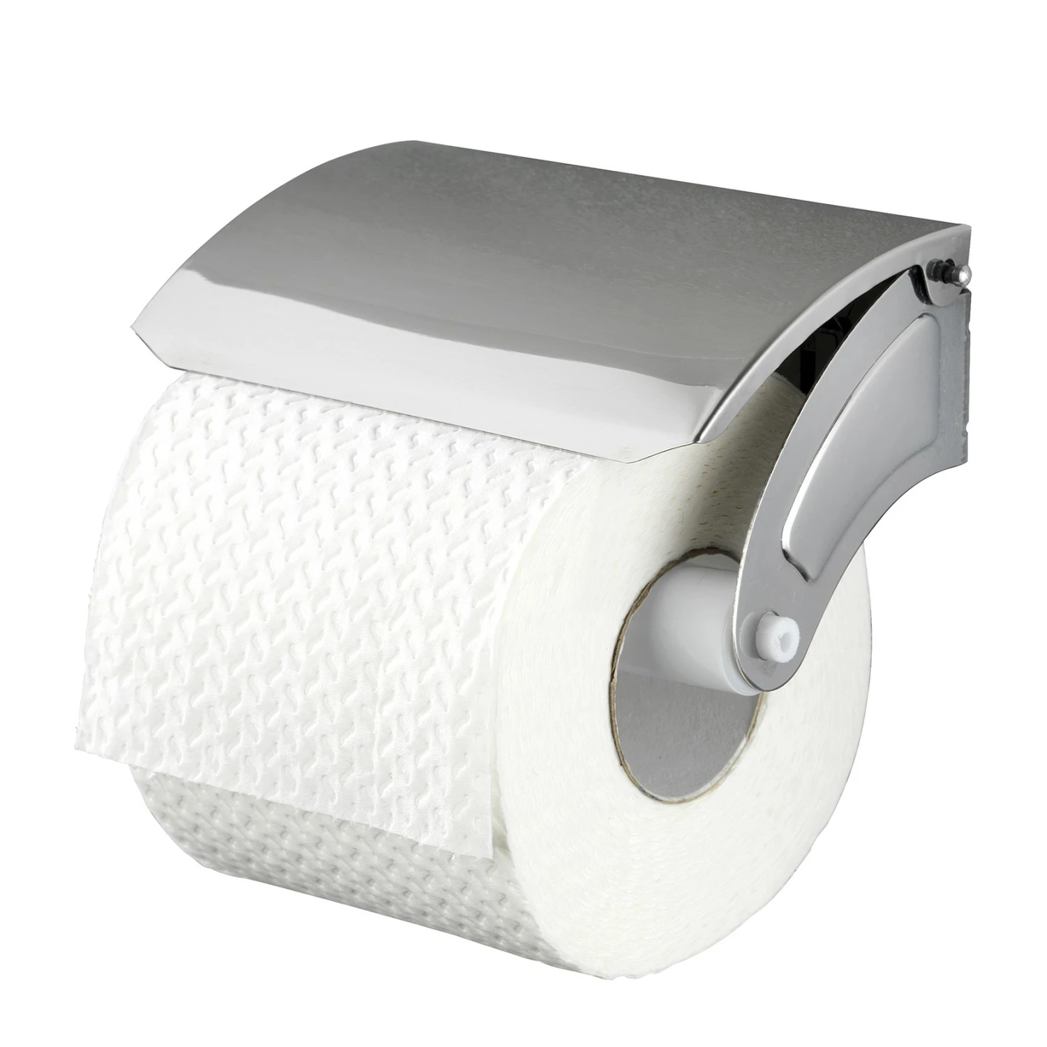 WENKO Toilettenpapierrollenhalter Basic - Edelstahl - Silber 3 WENKO Toilettenpapierrollenhalter Basic - Edelstahl - Silber
