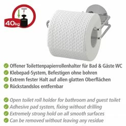 WENKO Toilettenpapierrollenhalter Creerin II - Stahl - Silber -Badaccessoires Verkäufe 1000333068 220218 031 DETAILS P000000001000333068