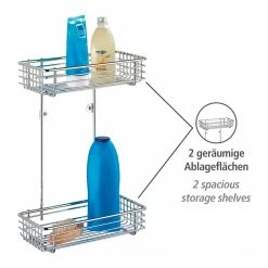 WENKO Universalregal Milano - Stahl - Silber -Badaccessoires Verkäufe 1000333070 220218 031 DETAILS P000000001000333070