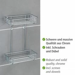 WENKO Universalregal Milano - Stahl - Silber -Badaccessoires Verkäufe 1000333070 220218 032 DETAILS P000000001000333070