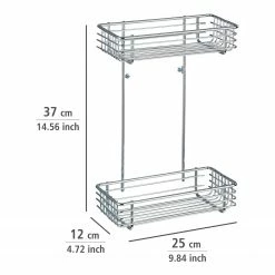 WENKO Universalregal Milano - Stahl - Silber -Badaccessoires Verkäufe 1000333070 220218 500 SKETCH DETAILS P000000001000333070 sketch