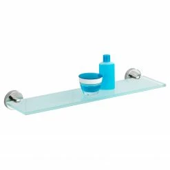 WENKO Glas Wandablage Bosio - Edelstahl - Silber -Badaccessoires Verkäufe 1000333088 220218 030 DETAILS P000000001000333088