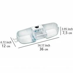 WENKO Duschstangencaddy Premium - Polystyrol / ABS - Transparent -Badaccessoires Verkäufe 1000333098 220218 500 SKETCH DETAILS P000000001000333098 sketch