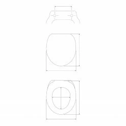 WENKO WC Sitz-Erhöhung Secura - Kunststoff - Weiß 17 WENKO WC Sitz-Erhöhung Secura - Kunststoff - Weiß -Badaccessoires Verkäufe 1000333100 220218 502 SKETCH DETAILS P000000001000333100 sketch
