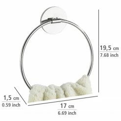 WENKO Turbo-Loc Handtuchring Eperny - Stahl - Silber -Badaccessoires Verkäufe 1000333107 220218 500 SKETCH DETAILS P000000001000333107 sketch