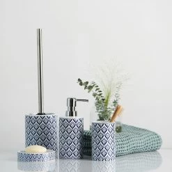 WENKO Seifenspender Lorca - Keramik - Blau -Badaccessoires Verkäufe 1000333118 220218 022 MOOD DETAILS P000000001000333118 mood