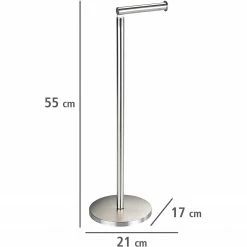 WENKO Stand-Toilettenpapierhalter Courban - Edelstahl - Matt -Badaccessoires Verkäufe 1000333126 220218 500 SKETCH DETAILS P000000001000333126 sketch