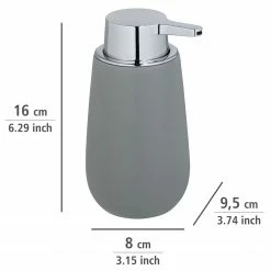 WENKO Seifenspender Badi - Keramik - Grau -Badaccessoires Verkäufe 1000333128 220218 500 SKETCH DETAILS P000000001000333128 sketch