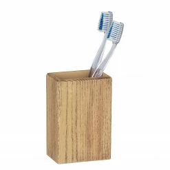 WENKO Zahnputzbecher Marla - Polyresin - Braun -Badaccessoires Verkäufe 1000333129 220218 030 DETAILS P000000001000333129