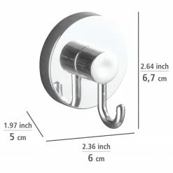 WENKO Vacuum-Loc Haken Glostrup (2er-Set) - ABS - Silber -Badaccessoires Verkäufe 1000333131 220218 500 SKETCH DETAILS P000000001000333131 sketch