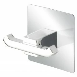 WENKO Turbo-Loc Wandhaken Duo - Edelstahl / ABS - Silber