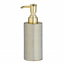 WENKO Seifenspender Nuria - Keramik - Weiß / Gold -Badaccessoires Verkäufe 1000333145 220218 030 DETAILS P000000001000333145
