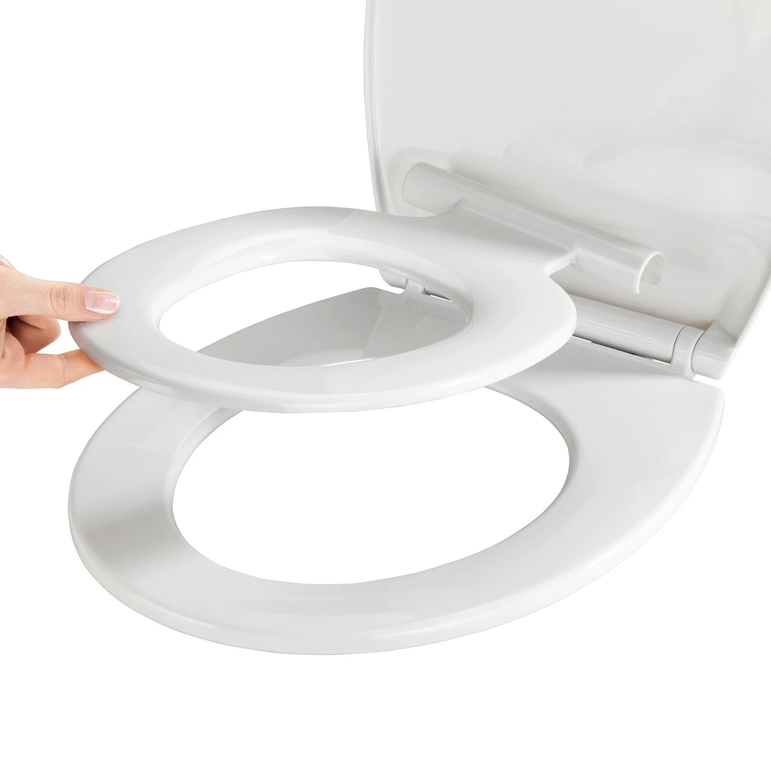 WENKO WC-Sitz Syros - Thermoplast, Befestigung: Kunststoff - Weiß 8 WENKO WC-Sitz Syros - Thermoplast, Befestigung: Kunststoff - Weiß – Bild 6