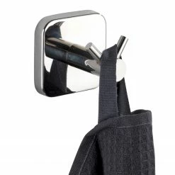 WENKO Wandhaken Duo Mezzano - Edelstahl - Silber -Badaccessoires Verkäufe 1000333176 220218 031 DETAILS P000000001000333176
