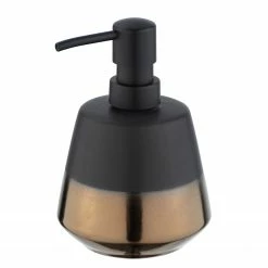WENKO Seifenspender Brandol - Keramik - Schwarz