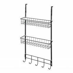 WENKO Hängeregal Eperny - Metall, pulverbeschichtet - Schwarz