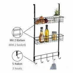 WENKO Hängeregal Eperny - Metall, pulverbeschichtet - Schwarz -Badaccessoires Verkäufe 1000333201 220218 037 DETAILS P000000001000333201