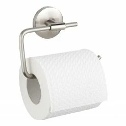 WENKO Toilettenpapierhalter ohne Deckel Cuba - Zinkdruckguss - Silber