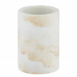 WENKO Zahnputzbecher Odos - Polyresin - Weiß