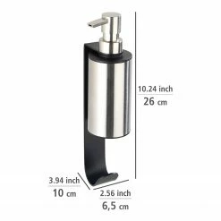 WENKO Seifenspender Telde - Edelstahl - Schwarz -Badaccessoires Verkäufe 1000333210 220218 500 SKETCH DETAILS P000000001000333210 sketch