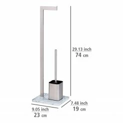 WENKO Stand WC-Garnitur Aprilia - Edelstahl - Weiß -Badaccessoires Verkäufe 1000333227 220218 500 SKETCH DETAILS P000000001000333227 sketch