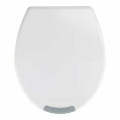 WENKO WC-Sitz Secura Comfort - WC-Sitz: Duroplast, Grifffläche: Kunststoff (TPR), Befestigung: Kunststoff - Weiß