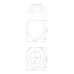 WENKO WC-Sitz Secura Comfort - WC-Sitz: Duroplast, Grifffläche: Kunststoff (TPR), Befestigung: Kunststoff - Weiß -Badaccessoires Verkäufe 1000333238 220218 500 SKETCH DETAILS P000000001000333238 sketch