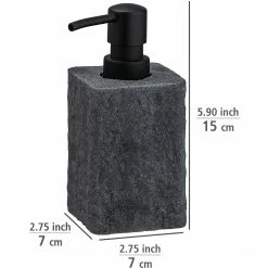 WENKO Seifenspender Villata - Polyresin - Grau -Badaccessoires Verkäufe 1000333243 220218 500 SKETCH DETAILS P000000001000333243 sketch