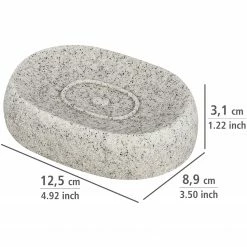 WENKO Seifenablage Puro - Polyresin - Lichtgrau -Badaccessoires Verkäufe 1000333246 220218 500 SKETCH DETAILS P000000001000333246 sketch