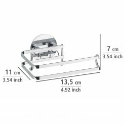 WENKO Turbo-Loc Toilettenpapierhalter Fireside - Edelstahl - Silber -Badaccessoires Verkäufe 1000333255 220218 500 SKETCH DETAILS P000000001000333255 sketch