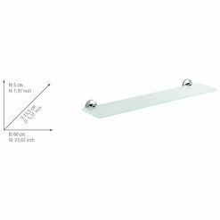 WENKO Glasablage Cuba - Zinkdruckguss - Silber -Badaccessoires Verkäufe 1000333274 220218 500 SKETCH DETAILS P000000001000333274 sketch