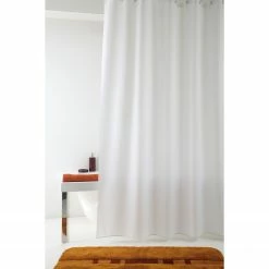 Grund Duschvorhang Impressa - Polyester PVC - Weiß - 240 x 200 cm
