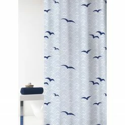 Grund Duschvorhang Seacoast - Polyester PVC - Blau