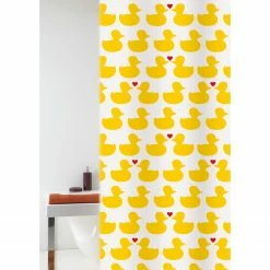 Grund Duschvorhang Happy Spring - Polyester PVC - Rot